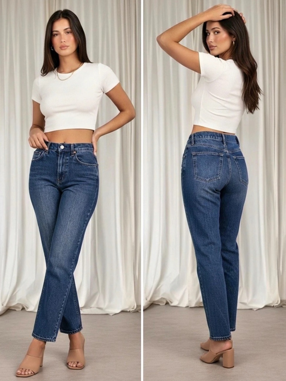Abercrombie & Fitch The '90s slim Straight Ultra High Rise Jeans Waist 30 curve